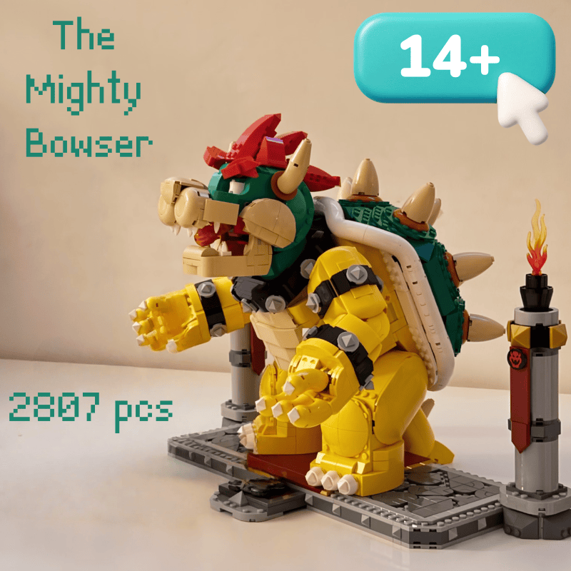 Party Games Gender Reveal - 2807pcs The Mighty Bowsered Model Building