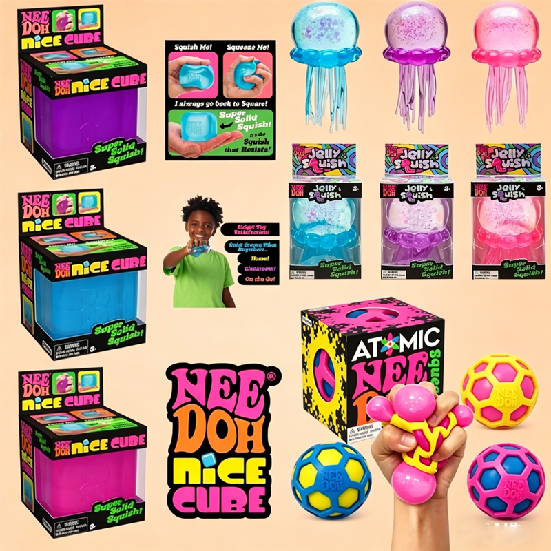 Party Games Ideas - New NeeDoh Squishy Schylling/// Atomic Stress