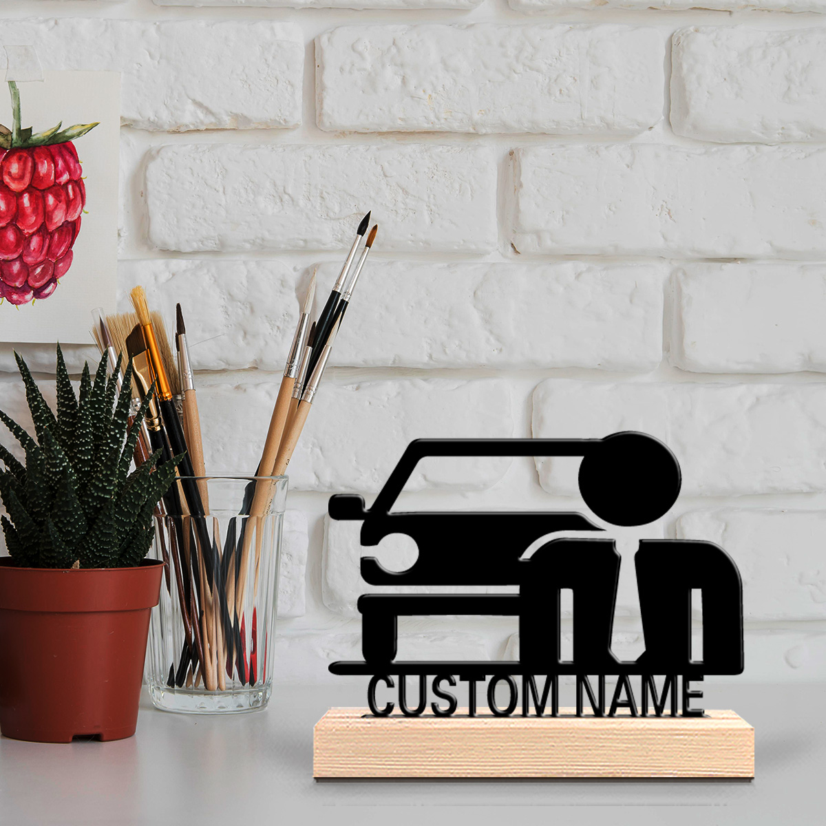 Party Games Gifts - 1pc Beauty Personalized Custom Car Metal