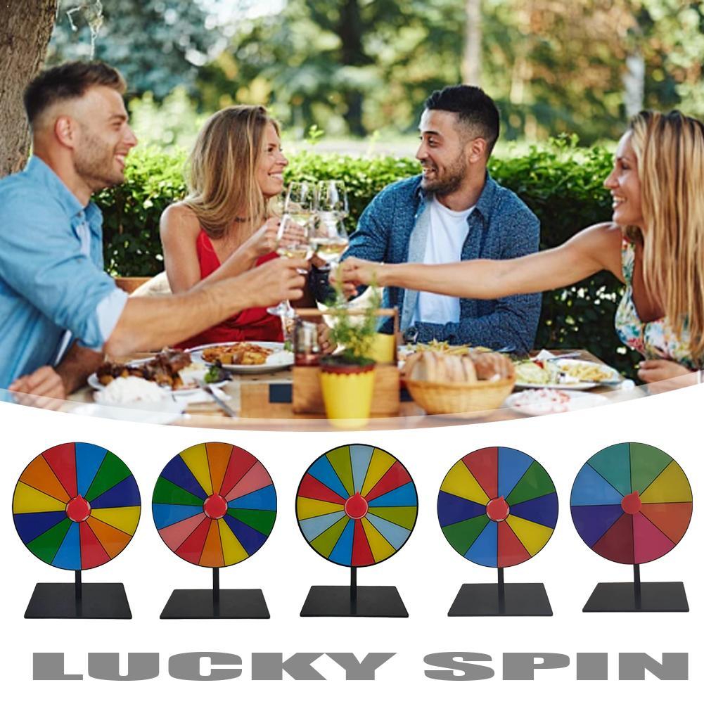 Party Games Spin The Wheel - 20cm Tabletop Prize Wheel Colorful Spin