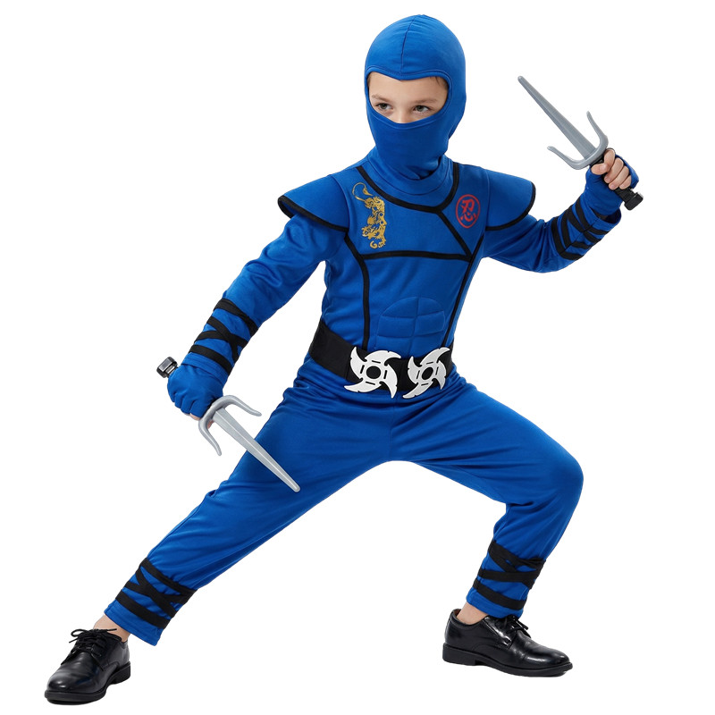 Black and Blue Ninja Costume f - Party Games Ideas reseña y precio