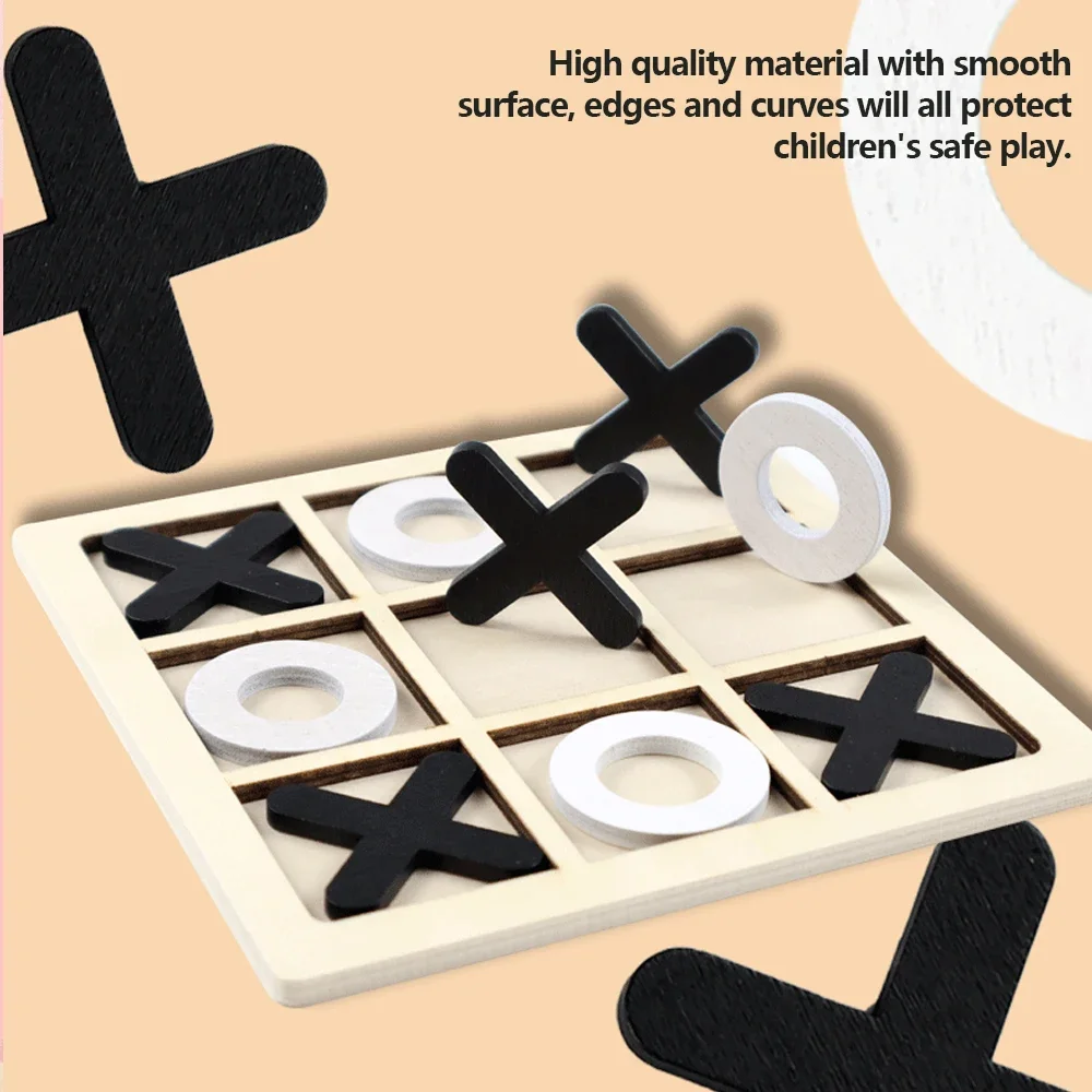 Wooden XO Tic Tac Toe Game Min - Party Games At Home reseña y precio