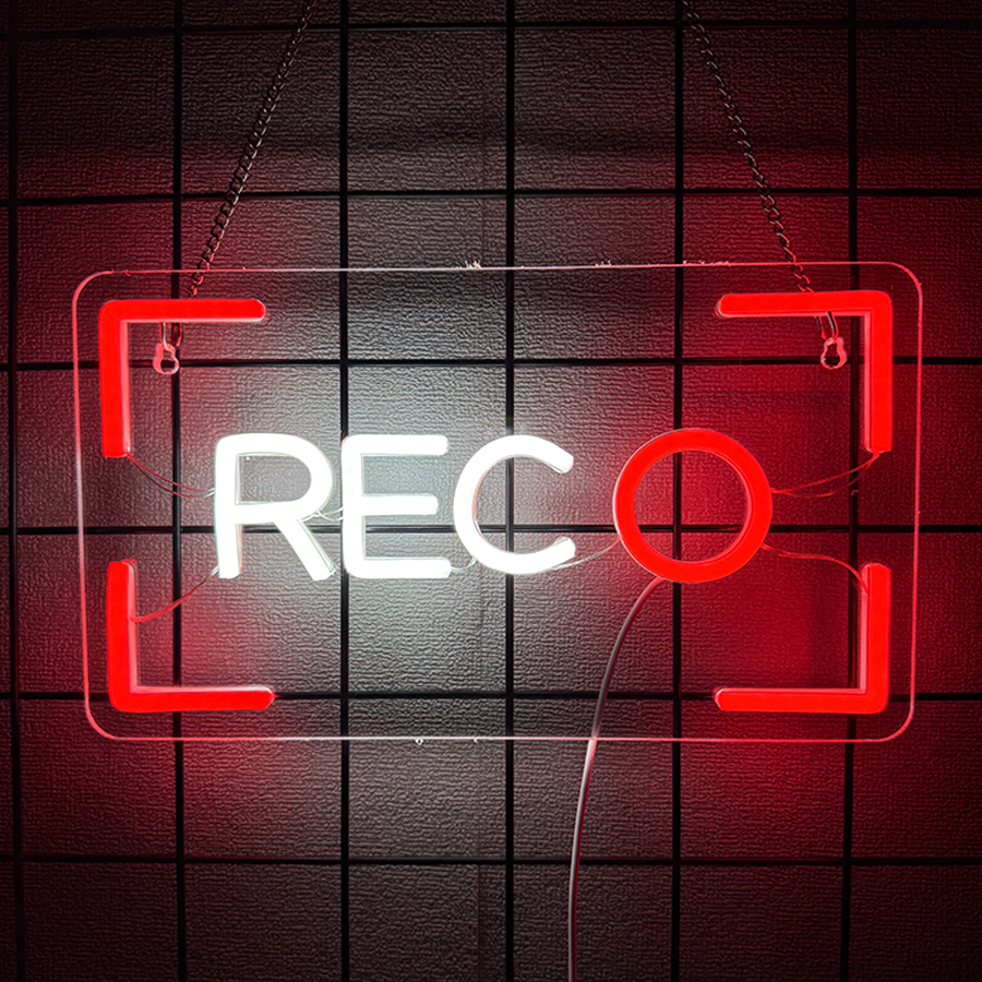 REC Neon Sign For Wall Decor,L - Party Games Stream reseña y precio