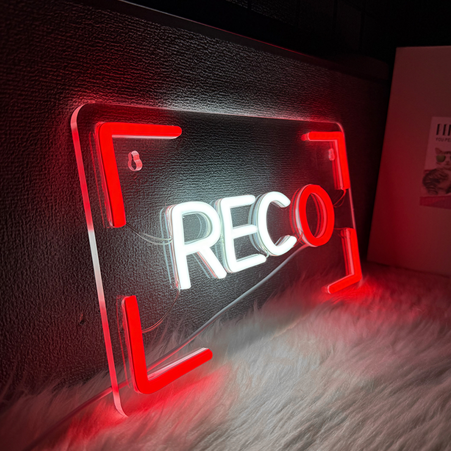 REC Neon Sign For Wall Decor,L - Party Games Stream reseña y precio