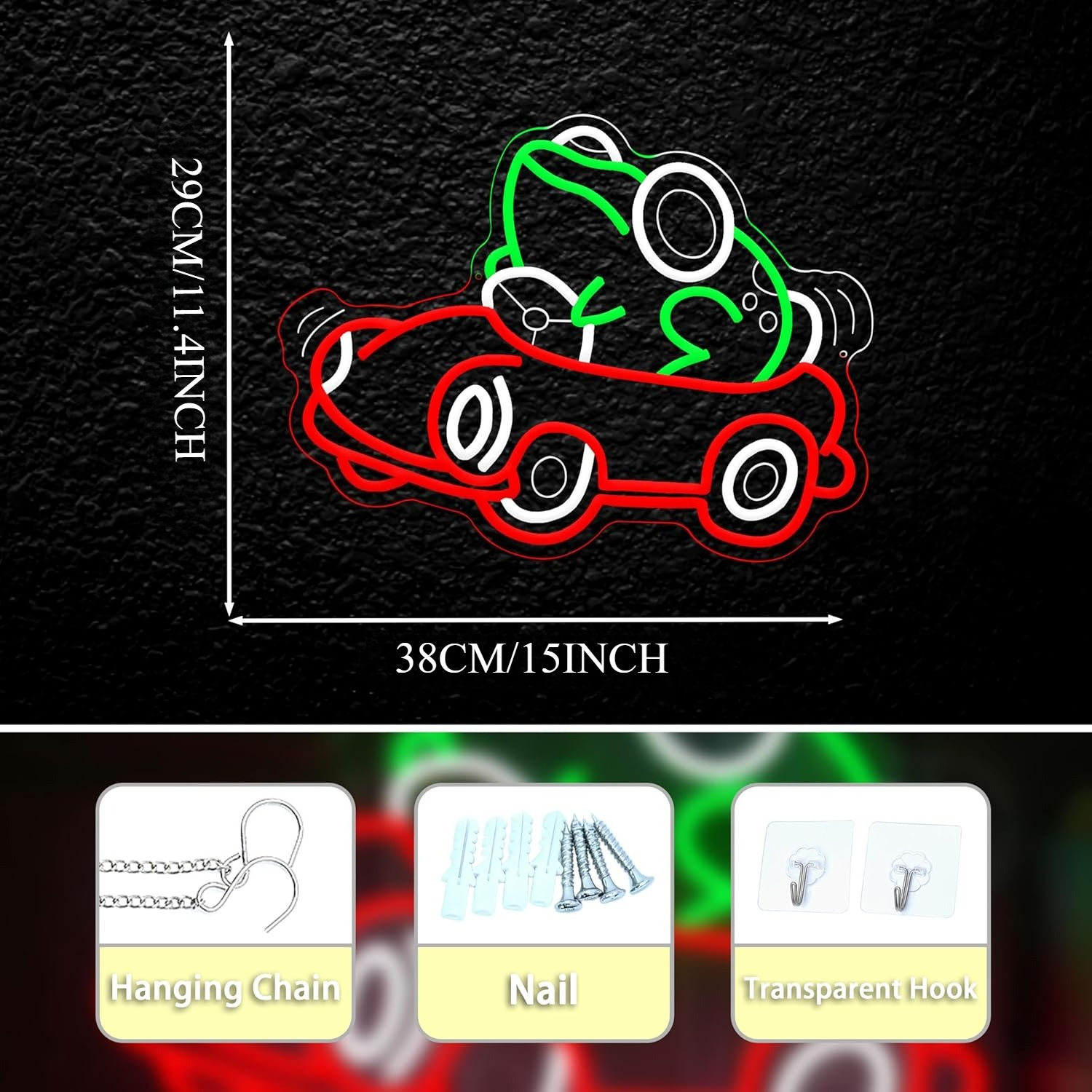 Frog Driving Car Neon Sign Art - Party Games Gifts reseña y precio