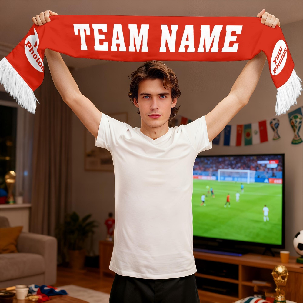 1pc Custom Team Fan Scarf - Pe - Party Games Gender Reveal reseña y precio