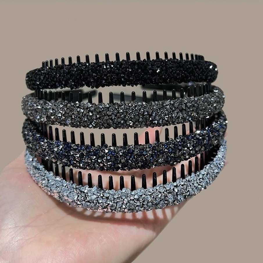 Non-slip Rhinestone Hair Hoops - Ring Toss Outdoor reseña y precio
