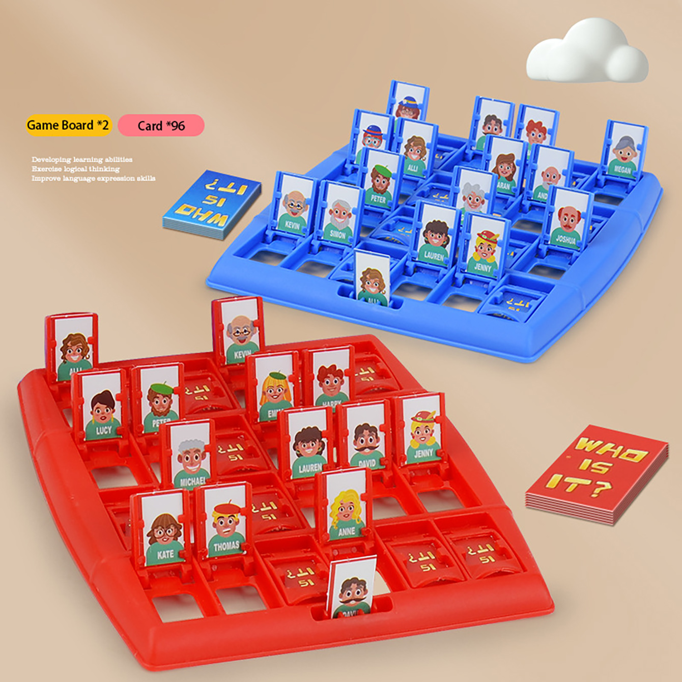 Family Guessing Board Game Who - Party Games At Home reseña y precio