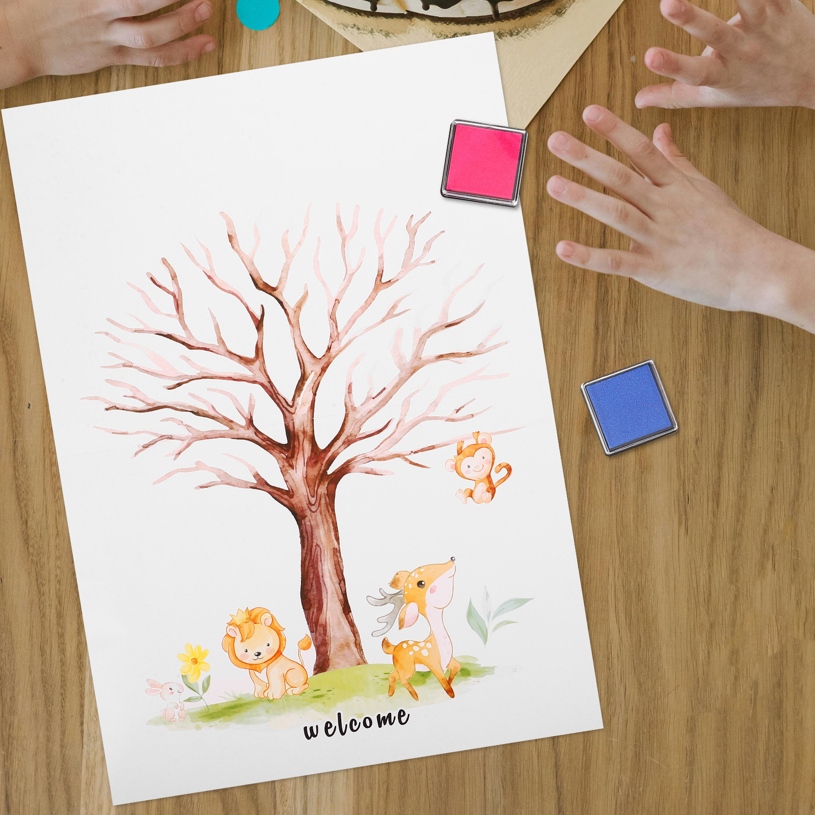 1Set Gender Reveal Fingerprint - Book Party Games reseña y precio