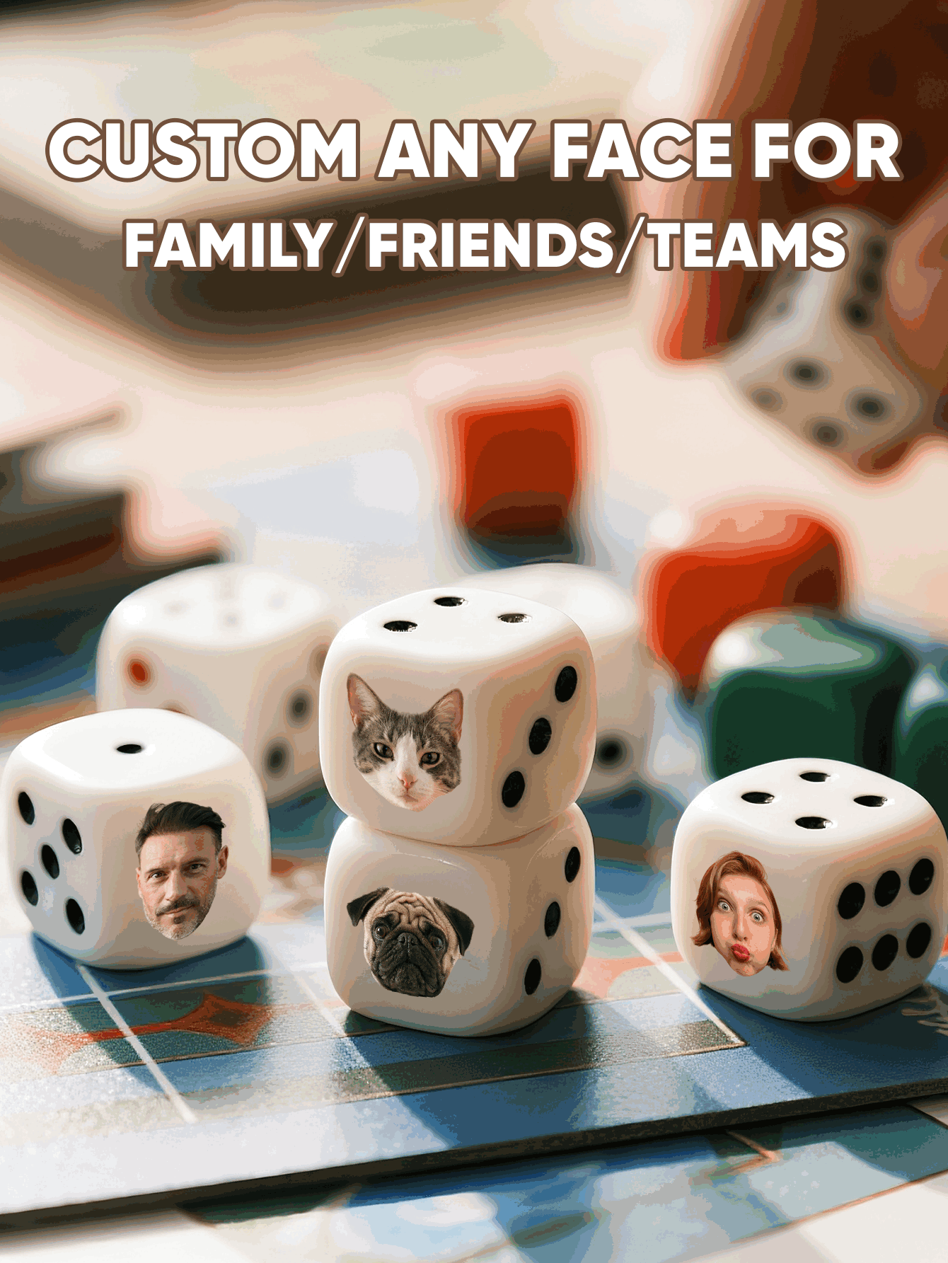 Custom Face Dice Personalized  - Party Games Gifts reseña y precio