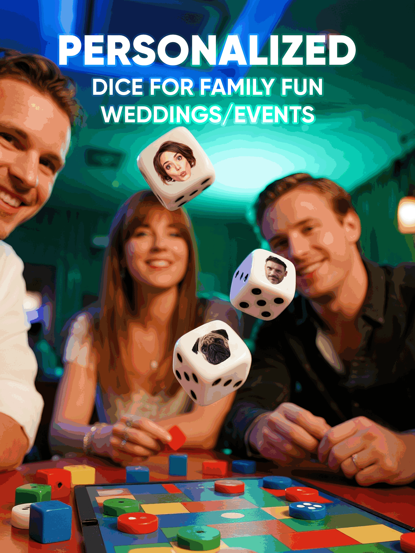 Custom Face Dice Personalized  - Party Games Gifts reseña y precio