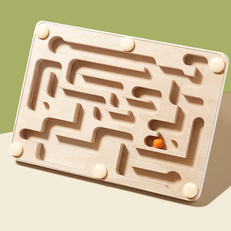 Small Wooden Balance Bead Maze - Party Games At Home reseña y precio