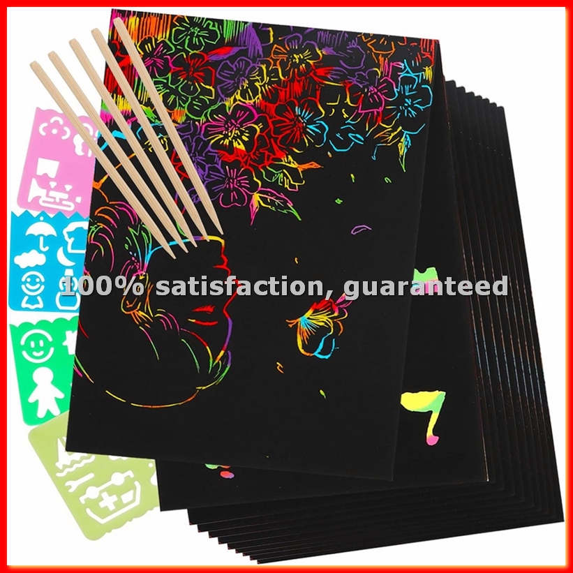 Scratch Paper Art Set, Black C - Party Games Gifts reseña y precio