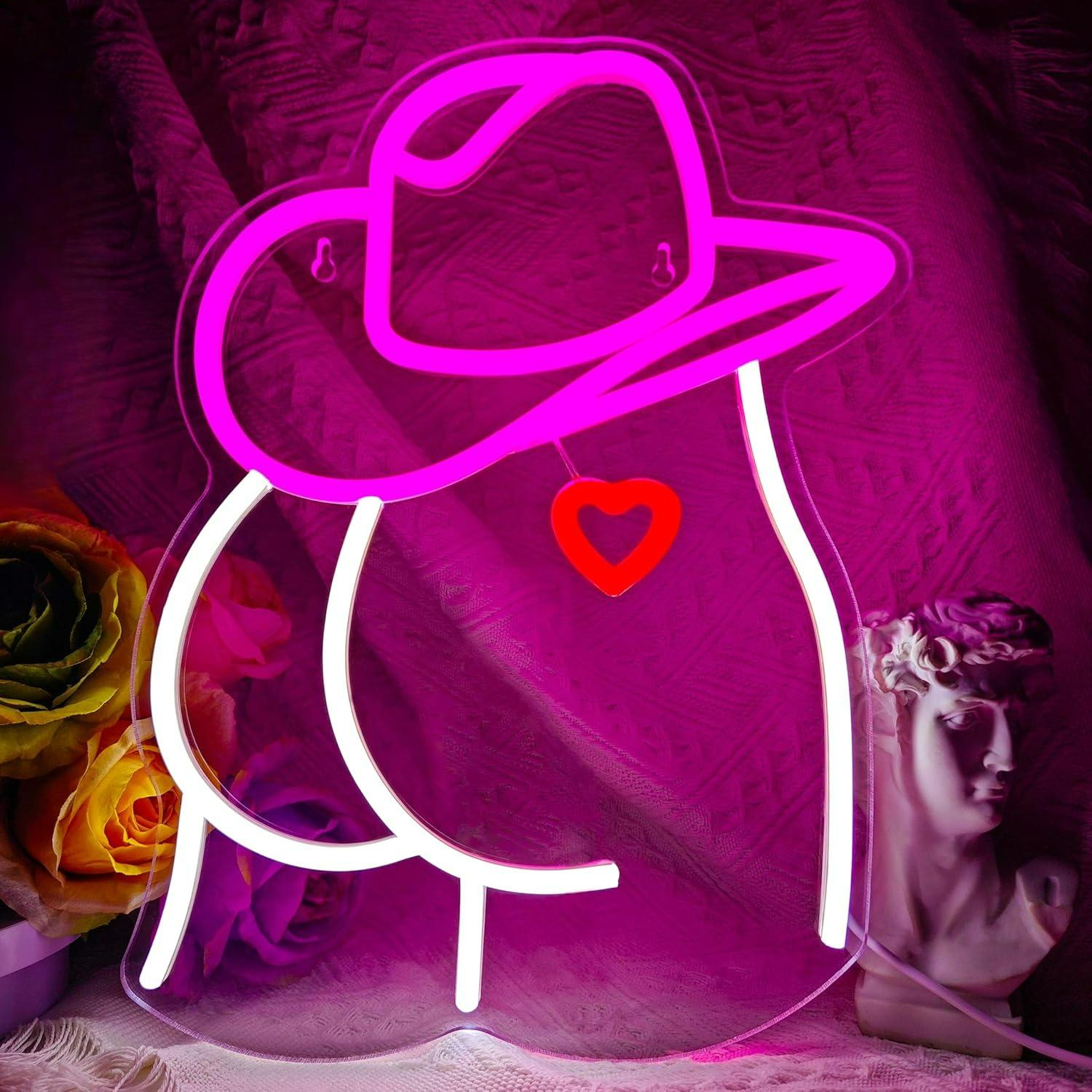 Cowgirl Neon Sign Dimmable LED - Party Games Gifts reseña y precio