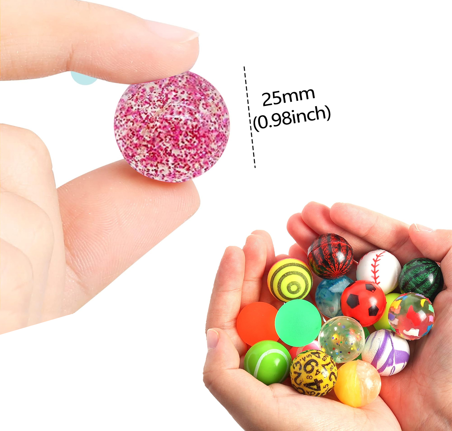 6/100PCS Halloween Bouncy Ball - Party Games Gender Reveal reseña y precio