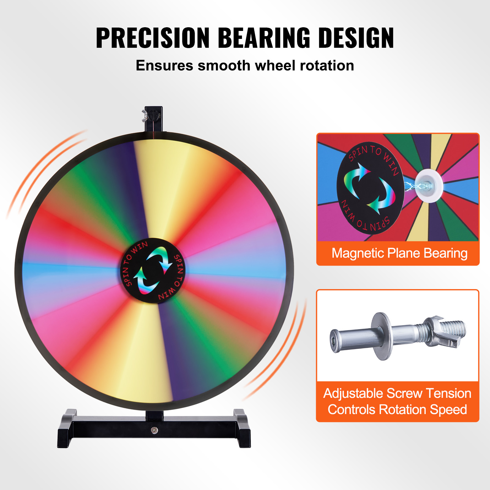 SucceBuy 18/24/36 inch Spinnin - Party Games Spin The Wheel reseña y precio