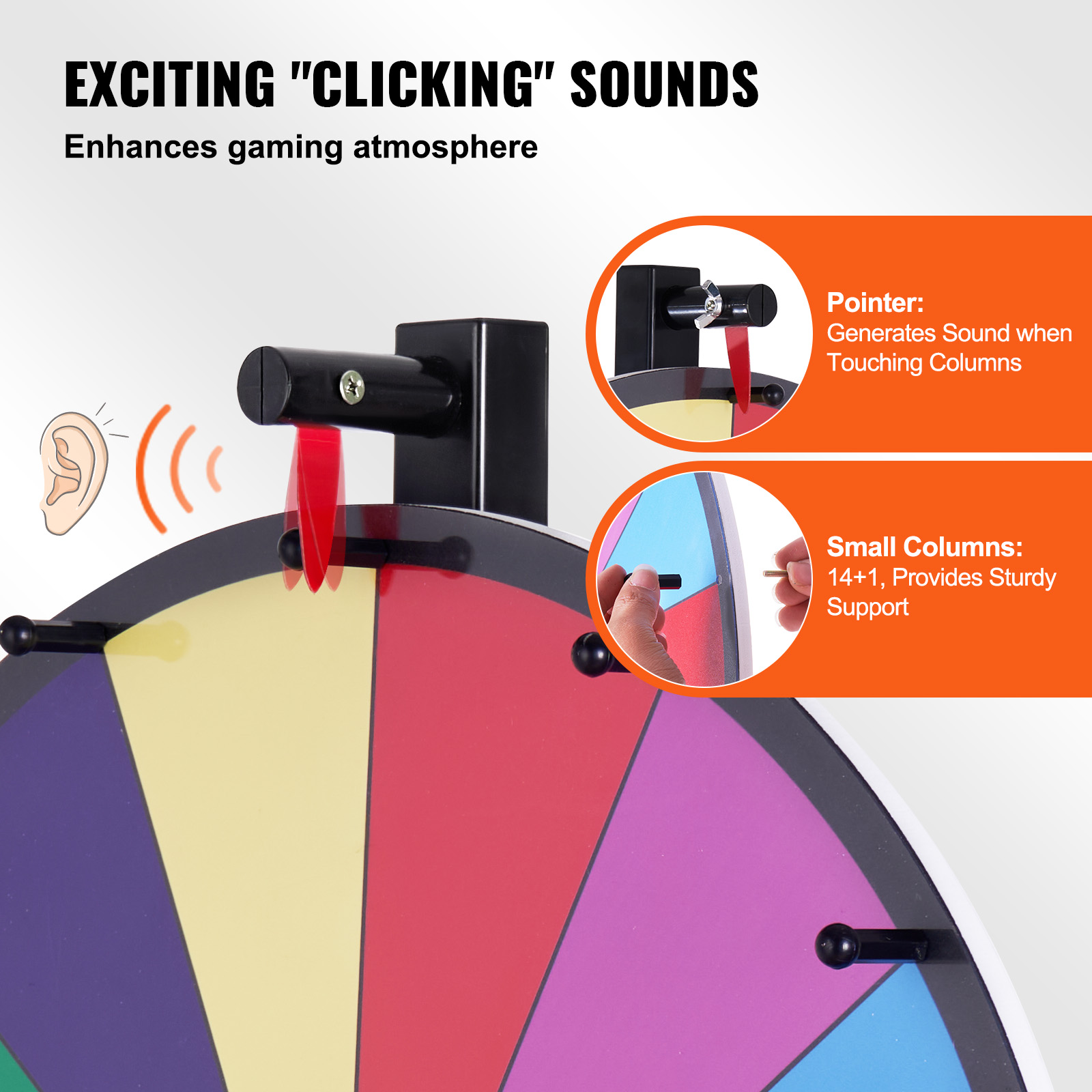 SucceBuy 18/24/36 inch Spinnin - Party Games Spin The Wheel reseña y precio