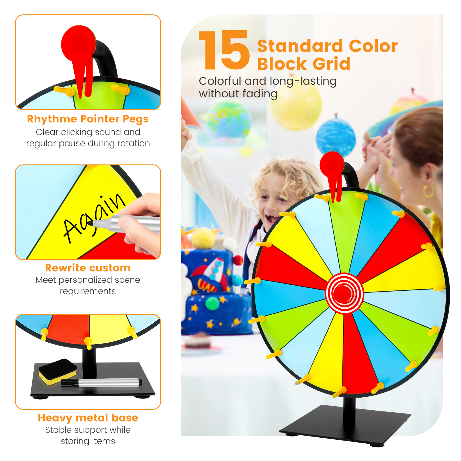 DIY Interactive Game Spin Whee - Party Games Spin The Wheel reseña y precio