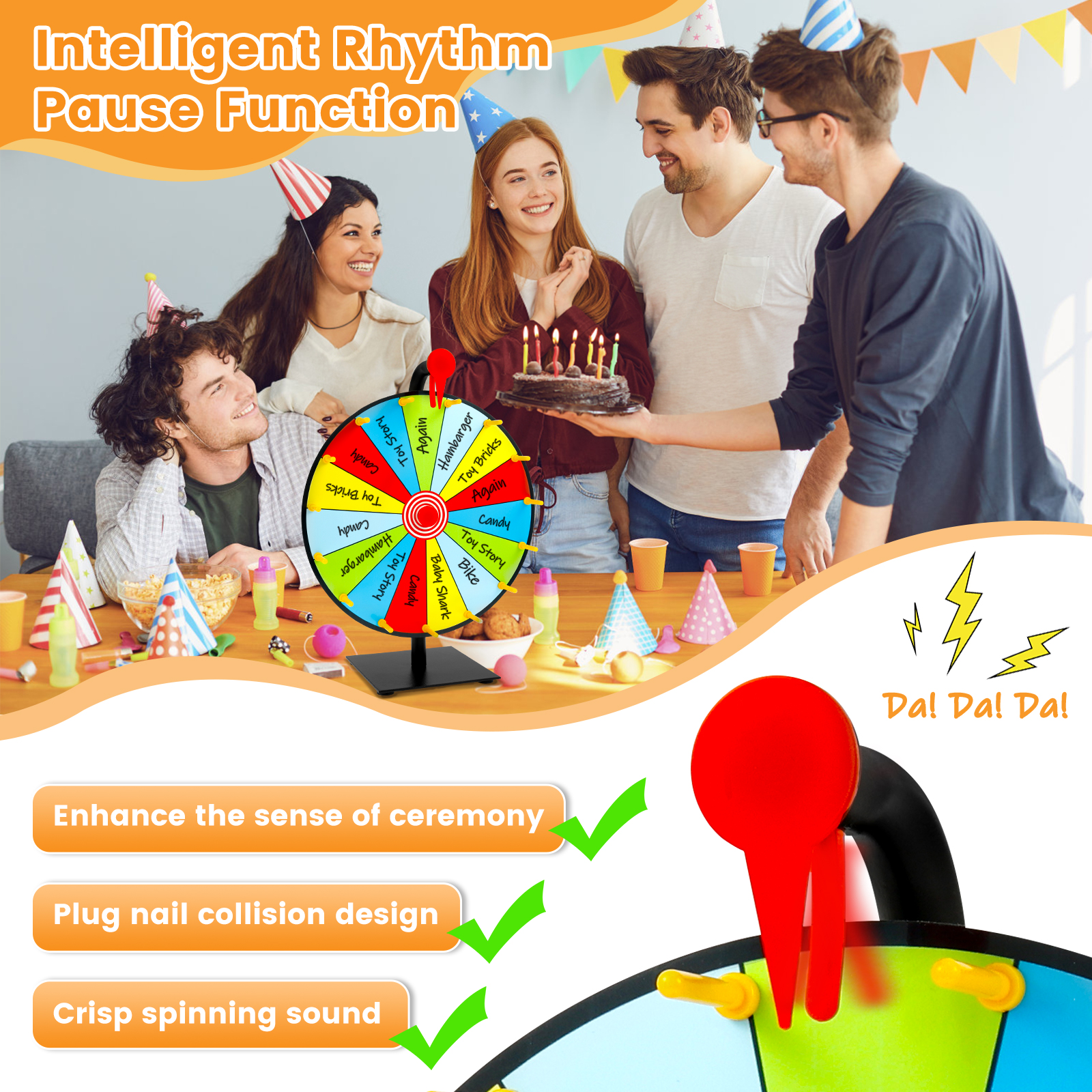 DIY Interactive Game Spin Whee - Party Games Spin The Wheel reseña y precio