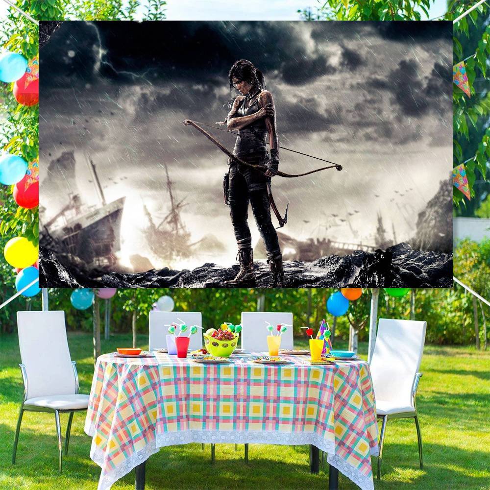 1pc Tomb Raider Game Photograp - Party Games Stream reseña y precio