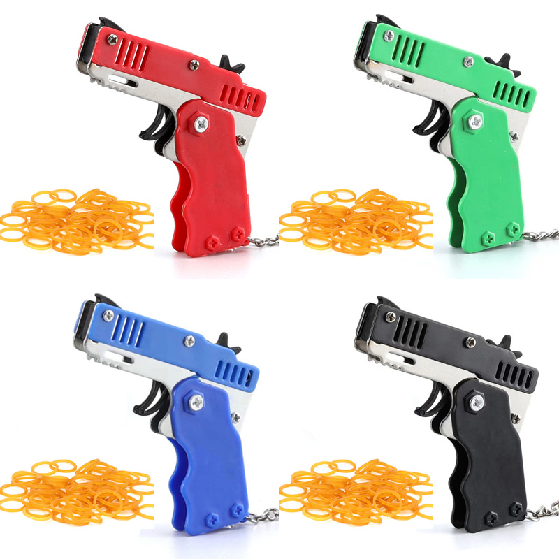 Mini Keychain Rubber Band Gun  - Party Games Gender Reveal reseña y precio