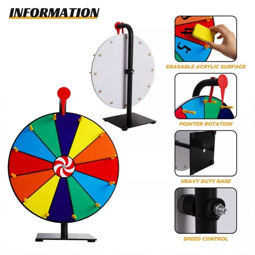 Wall Mounted Editable Spin Whe - Party Games Spin The Wheel reseña y precio