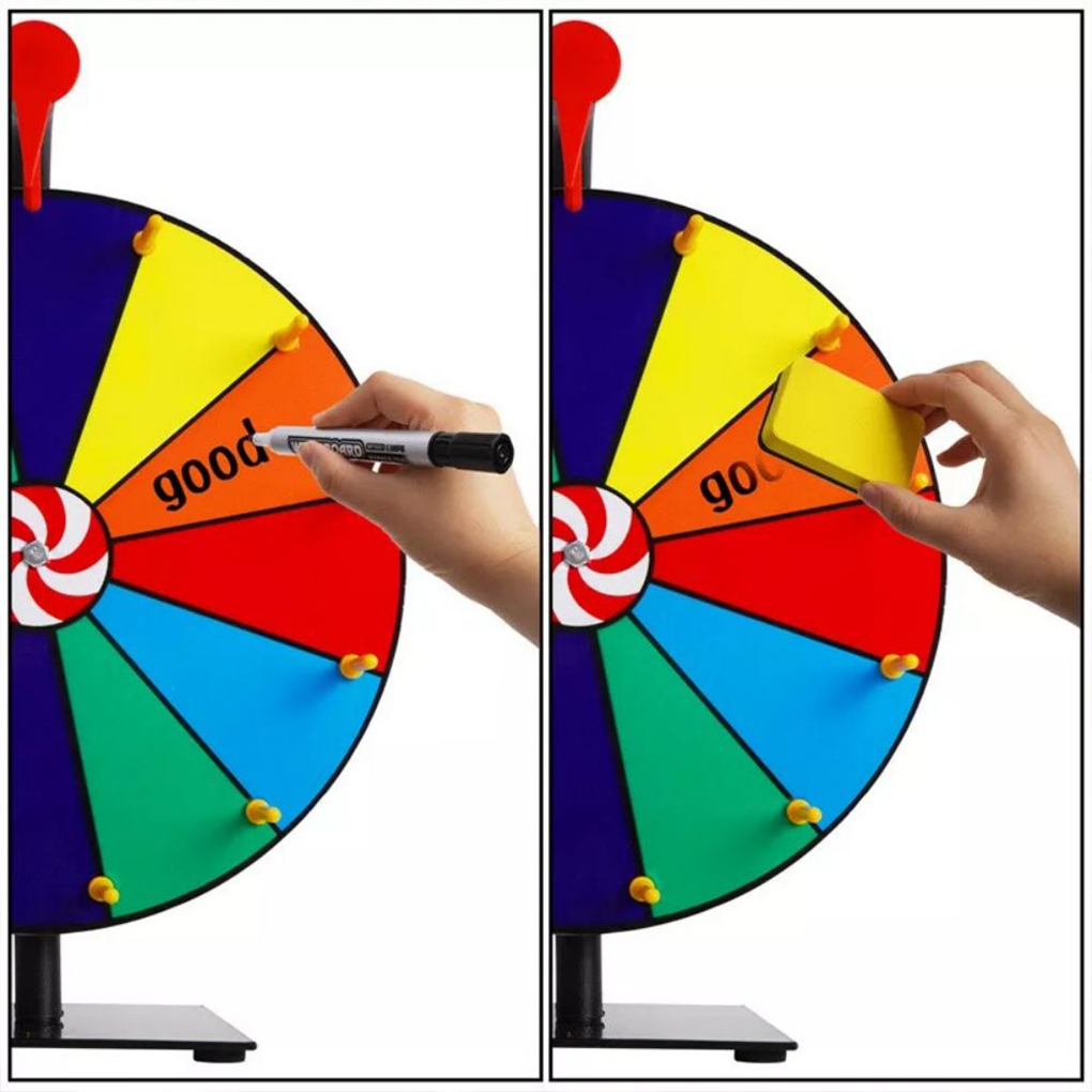 Wall Mounted Editable Spin Whe - Party Games Spin The Wheel reseña y precio