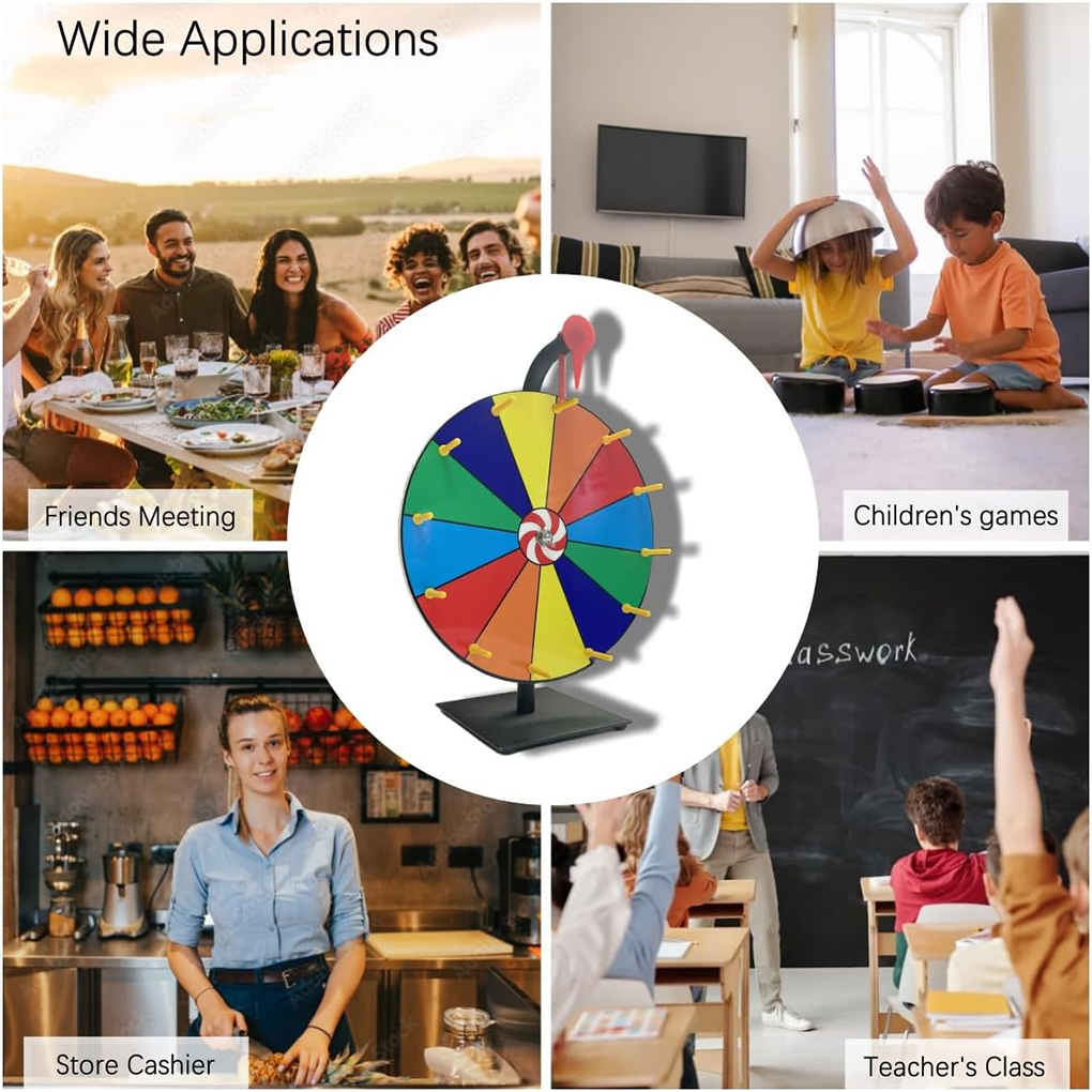 Wall Mounted Editable Spin Whe - Party Games Spin The Wheel reseña y precio