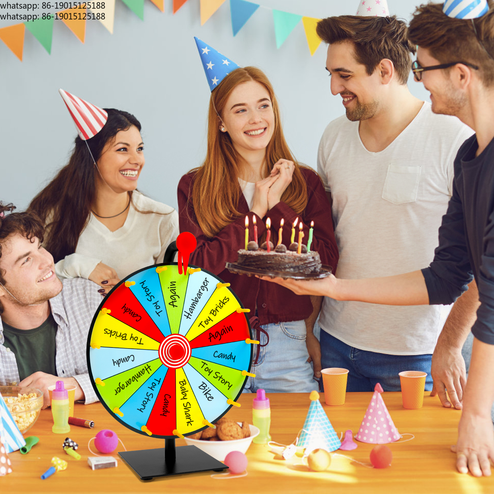 Prize Wheel Game Spinner DIY P - Party Games Spin The Wheel reseña y precio