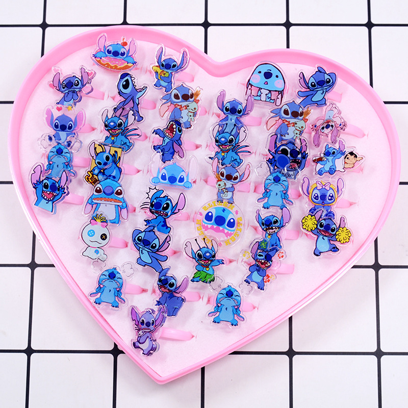 Stitch Acrylic Ring 10/20pcs K - Party Games Ideas reseña y precio
