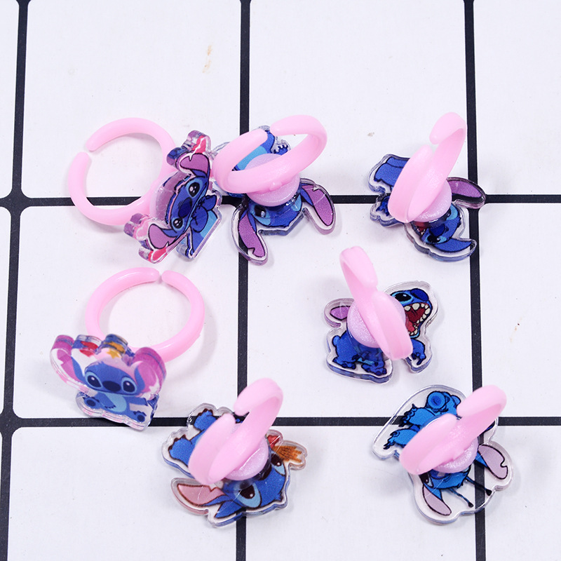 Stitch Acrylic Ring 10/20pcs K - Party Games Ideas reseña y precio