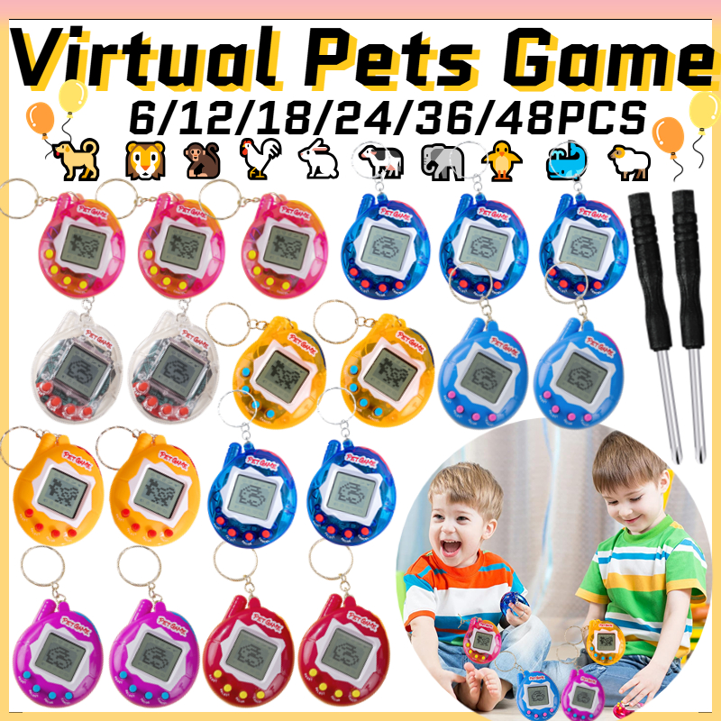 6-48PCS Virtual Pet Keychain D - Party Games Gender Reveal reseña y precio