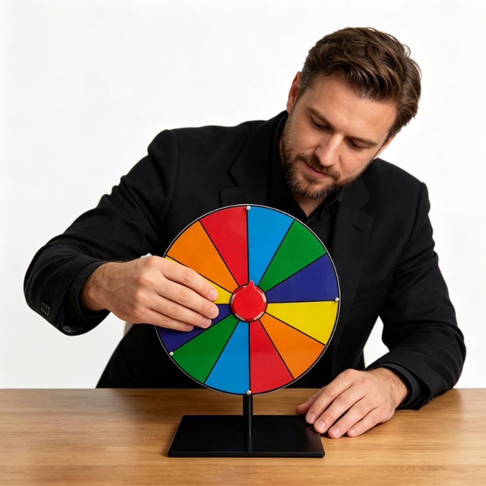 20cm Tabletop Prize Wheel Colo - Party Games Spin The Wheel reseña y precio