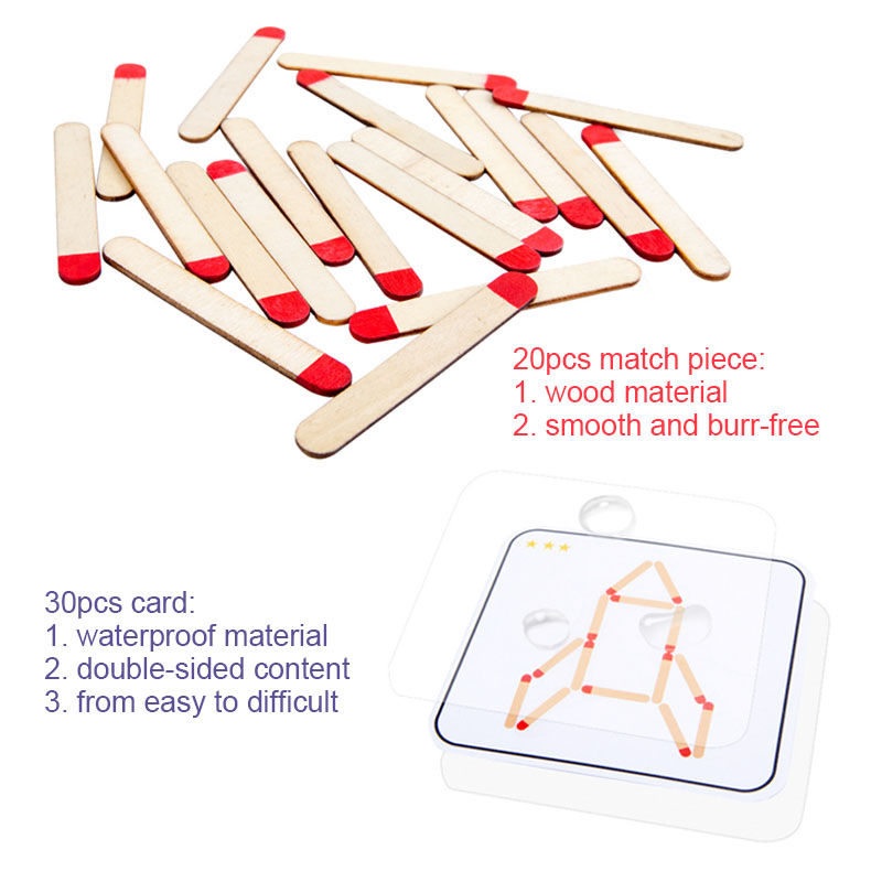 Montessori Matches Puzzles Gam - Party Games At Home reseña y precio