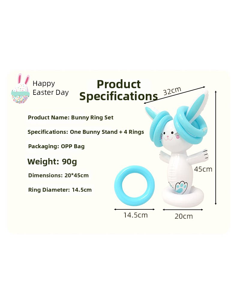 Easter Inflatable Bunny Ring T - Ring Toss Outdoor reseña y precio