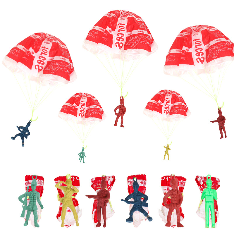 10pcs Plastic Ejecting Parachu - Party Games Gender Reveal reseña y precio