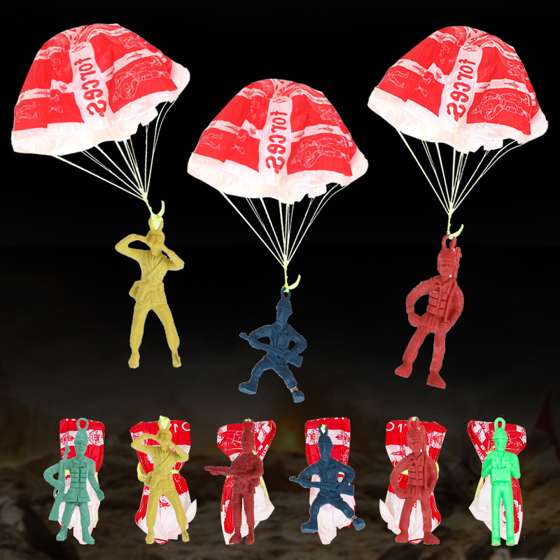 10pcs Plastic Ejecting Parachu - Party Games Gender Reveal reseña y precio
