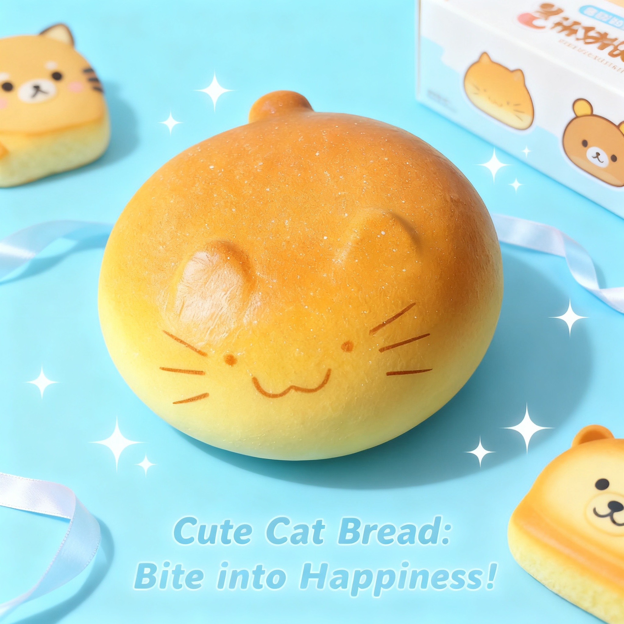Big Cat Loaf Squeeze Toy Slow  - Party Games Ideas reseña y precio
