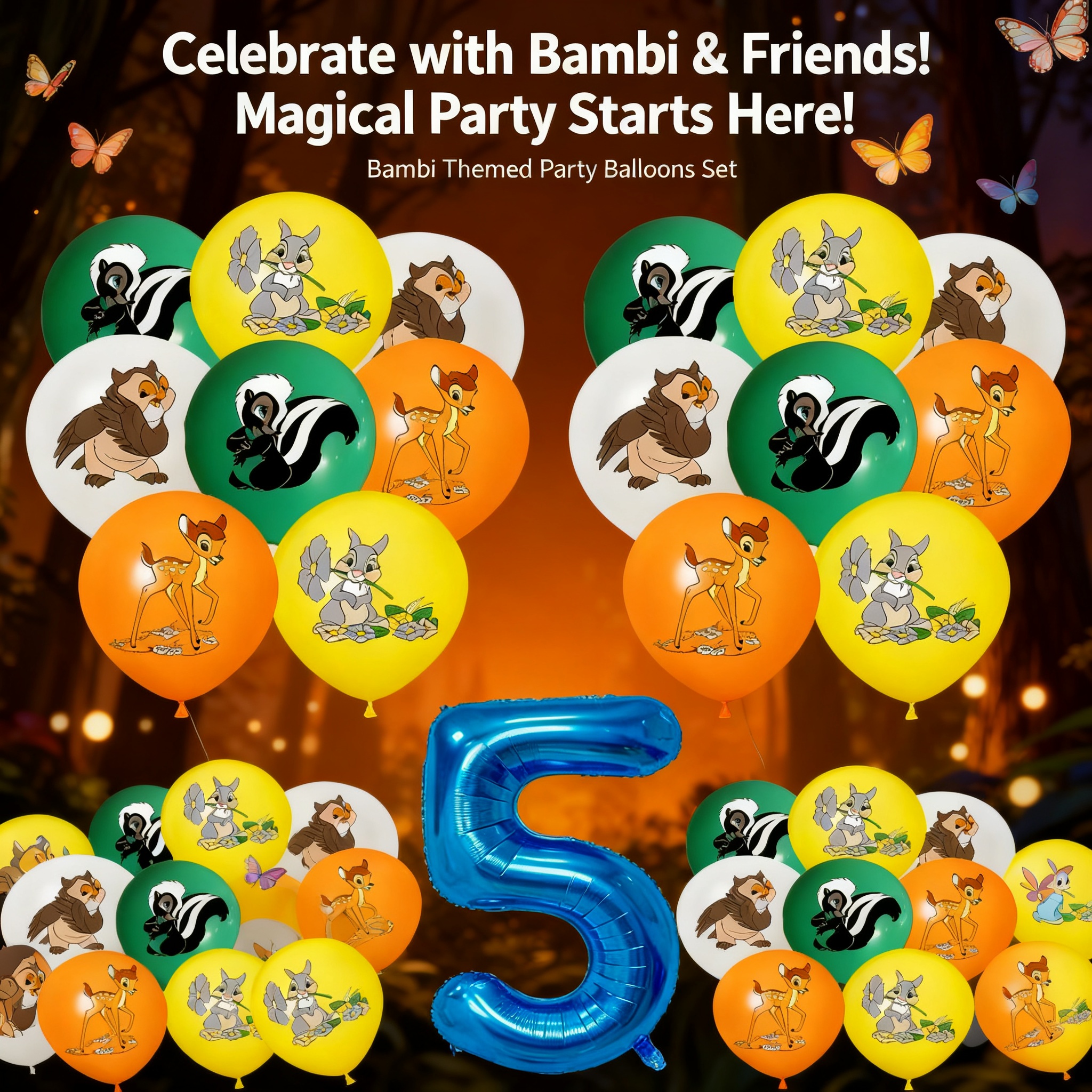 Bambi Forest Pet Deer Birthday - Party Games Ideas reseña y precio