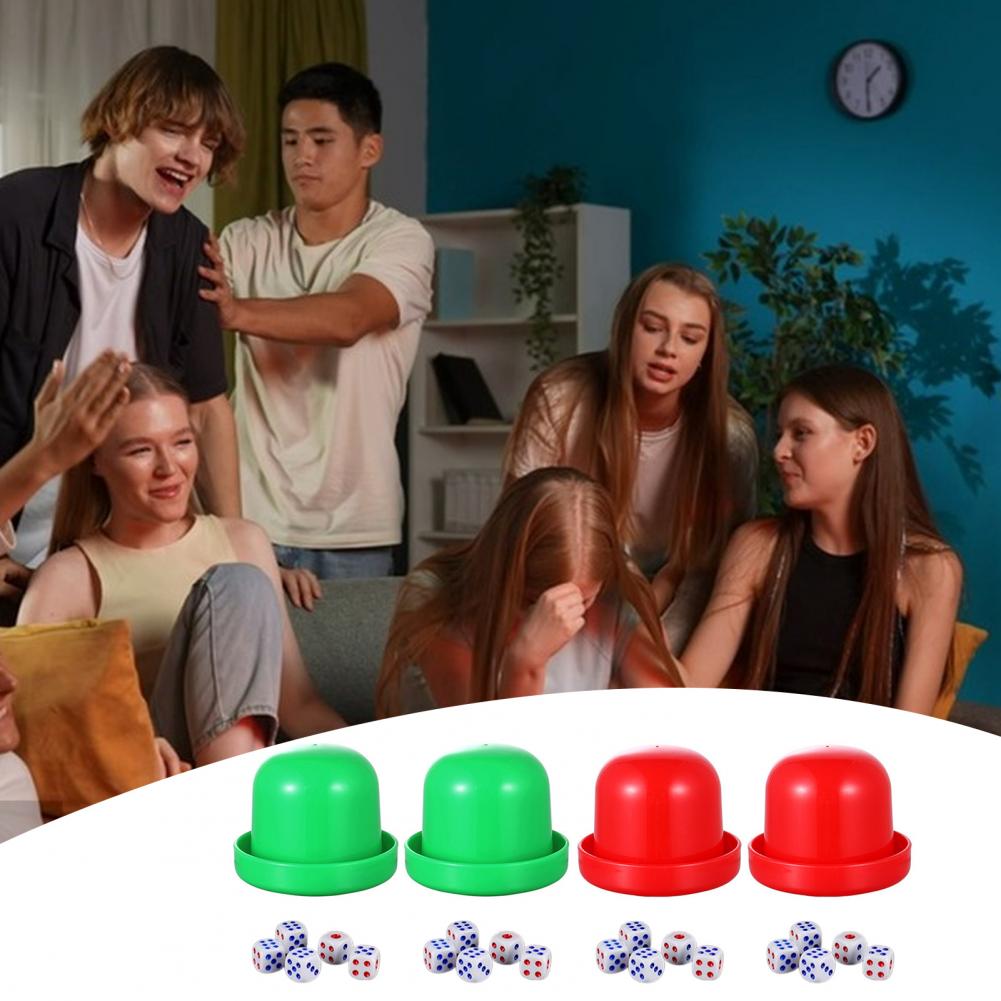 2 Sets 8.5cm Dice Cup With Bas - Party Games No Equipment reseña y precio