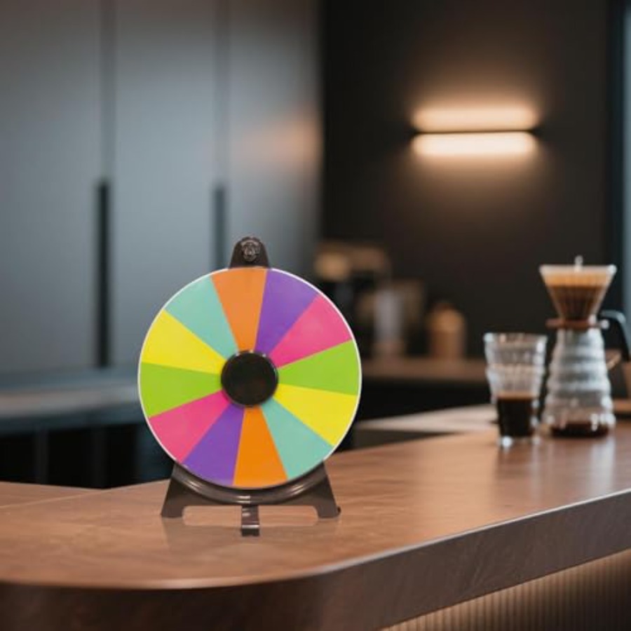 12 Inch Spinning Prize Wheel w - Party Games Spin The Wheel reseña y precio
