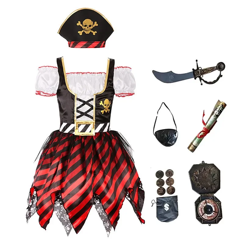 Girls Pirate Skull Party Costu - Party Games Ideas reseña y precio